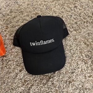 Twinflames Black trucker hat
